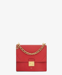 Fendi Kan U Leather Bag Red