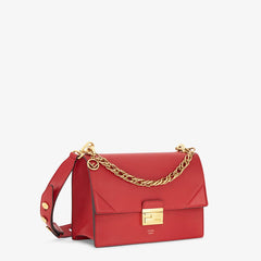 Fendi Kan U Leather Bag Red