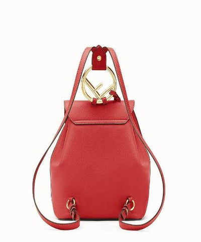 Fendi Red Leather Backpack