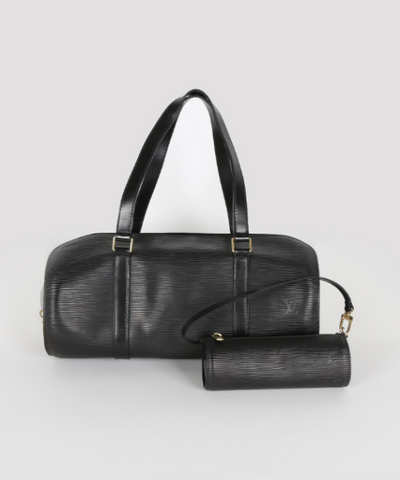 LV Soufflot Bag Black Epi Leather Noir