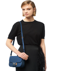 Prada Emblème Saffiano Leather Bag Blue