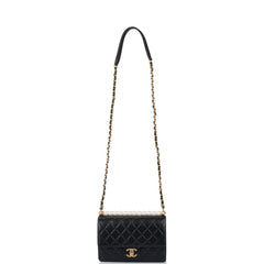 Chanel Flap Bag Iimitation Pearls Black