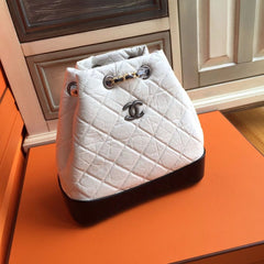 Chanel 2018 Small Gabrielle Backpack White