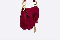 Dior Saddle Bag In Red Calfskin