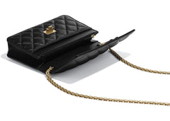 Chanel Wallet On Chain – WOC Aged Calfskin Black