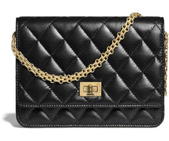 Chanel Wallet On Chain – WOC Aged Calfskin Black
