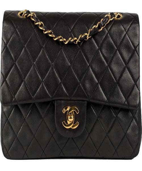 Chanel Lambskin Flap Bag Black