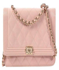 Chanel Le Boy Wallet On Chain – WOC Light Pink Caviar Gold-Toned
