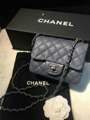 Chanel Mini Flap Bag Grey