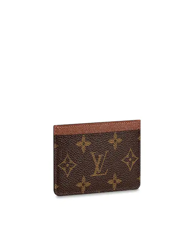 LV Zipped Card Holder Monogram Brown