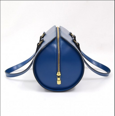 LV Soufflot Bag Black Epi Leather Blue