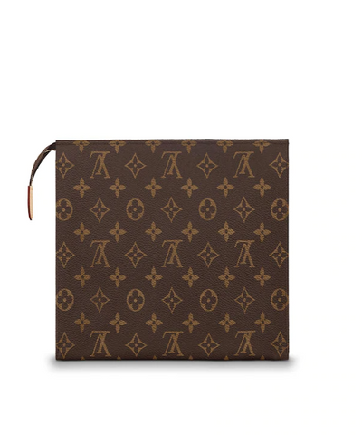lv toiletry pouch 26 monogram brown