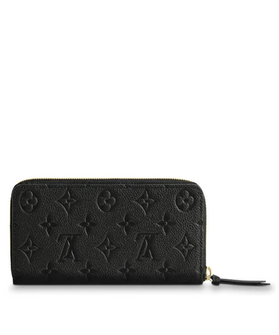 LV Clemence Wallet Monogram Empreinte Leather Noir