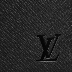 LV Zippy Organizer Taiga Leather Black