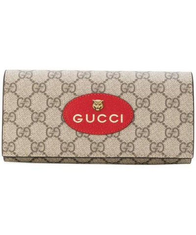 Gucci Neo Vintage Supreme Continental Wallet Red