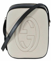 Gucci Soho Small Leather Disco Bag White