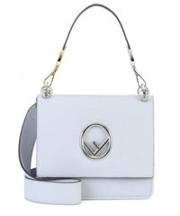 Fendi Kan I F White Leather Bag