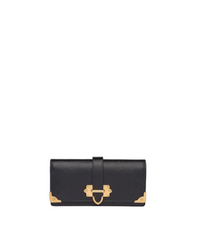 Prada Cahier Saffiano Leather Wallet Large Black