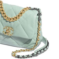 Chanel 19 Maxi Flap Bag Sky Blue