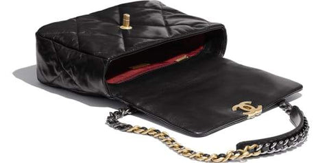 Chanel 19 Large Flap Bag Black