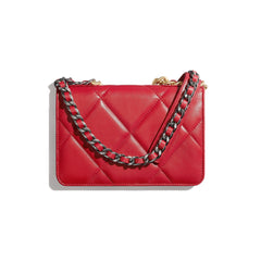 Chanel Wallet On Chain – WOC Lambskin Gold-Toned Metal red