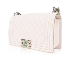 Chanel Boy Medium Handbag White