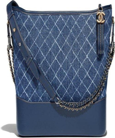 Chanel Hobo Handbag Blue