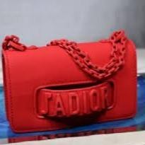 Mini J’Adior Red Ultra Matte Flap Bag