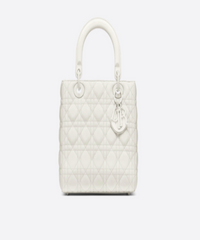 Lady Dior Ultra-Matte Medium Bag White