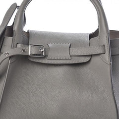 Celine Small Big Bag With Long Strap In Supple Grained Calfskin Grey