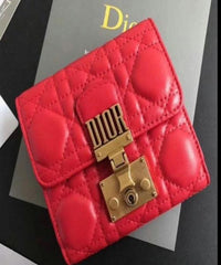 Dior Lambskin DiorAddict Flap Bag Red