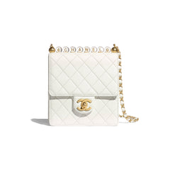 Chanel Flap Bag White Goatskin