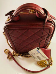 Chanel Small Vanity Case Red