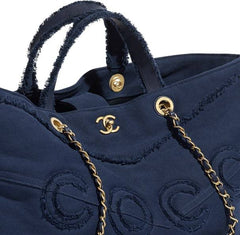 Chanel Large Shopping Bag Blue (30cm)